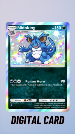 Pokemon TCG Pocket Nidoking Shiny Wisdom Of Sea And Sky 1 Star ⭐ (English) - Image 1