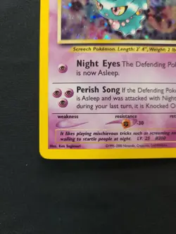 Pokemon Misdreavus Neo Revelation Holo Rare 11/64 Basic 50 NM-LP w / SWIRL - Image 2