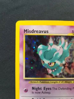 Pokemon Misdreavus Neo Revelation Holo Rare 11/64 Basic 50 NM-LP w / SWIRL - Image 4
