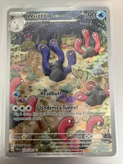 Pokemon TCG Wugtrio Scarlet & Violet: Paldean Fates 224/091 Holo Illustration... - Image 1