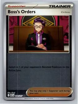 Boss's Orders [Corbeau] 183/217 Uncommon Ascended Heroes Pokemon Reverse Holo NM - Image 1