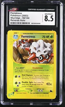 Pokemon PSA CGC 8.8 Forretress 56/144 Skyridge Reverse Holo E-Reader 2003 - Image 1