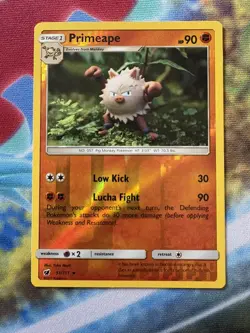 Primeape 51/111 Rare Crimson Invasion Pokemon TCG Reverse Holo NM Yuka Morii - Image 1