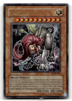 Sphinx Teleia EP1-EN003 Ultra Rare Yu-Gi-Oh! Movie Exclusive Pack LP - Image 1