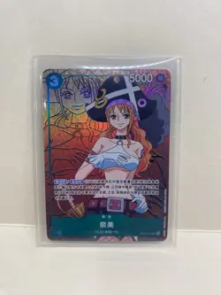 ONE PIECE Nami OP02-036 Alt Art SR Paramount War NM Chinese - Image 1