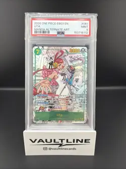 2026 One Piece Eb03 En UTA MANGA Alt Art PSA 9 #061 - Image 1