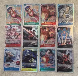 Bandai One Piece CCG OP16 12 Foil Alt Art Character Cards Lot English Luffy - Image 1