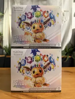 Pokemon TCG: Prismatic Evolutions Elite Trainer Box ETB SV8.5 Sealed LOT OF 2 - Image 1