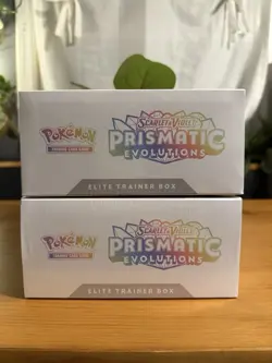 Pokemon TCG: Prismatic Evolutions Elite Trainer Box ETB SV8.5 Sealed LOT OF 2 - Image 5