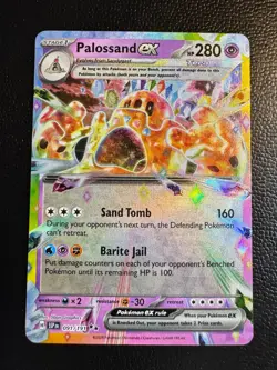 Pokemon TCG Palossand ex - Double Rare SV08: Surging Sparks 091/191 NM - Image 1
