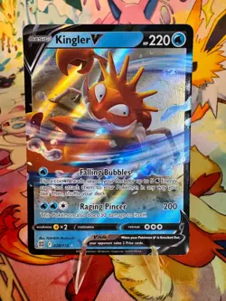 Pokemon TCG Kingler V 028/172 SWSH09 NM 2022 - Image 1