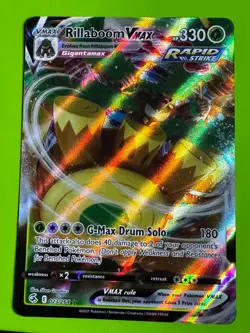 Pokemon TCG Rillaboom VMAX 023/264 SWSH08: Fusion Strike Ultra Rare NM - Image 1