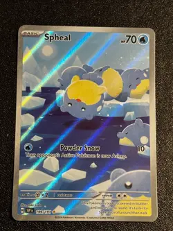 Pokemon TCG Spheal 199/191 SV08: Surging Sparks Illustration Rare NM - Image 1
