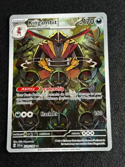 Pokemon TCG Kingambit - 220/198 Scarlet & Violet Base Set Illustration Rare NM - Image 1
