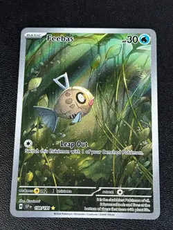 Pokemon TCG Feebas - 198/191 SV08: Surging Sparks Illustration Rare NM - Image 1