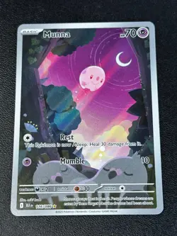 Pokemon TCG Munna - 116/086 SV: Black Bolt Illustration Rare NM - Image 1
