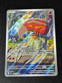Pokemon TCG Heatmor - 104/086 SV: White Flare Illustration Rare NM - Image 1