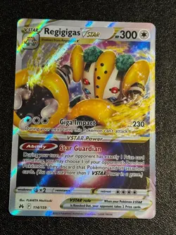 Pokemon TCG Regigigas VSTAR 114/159 SWSH: Crown Zenith Ultra Rare NM - Image 1
