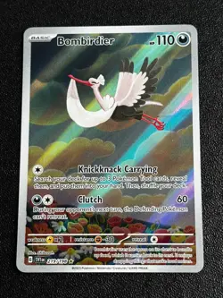 Pokemon TCG Bombirdier - 219/198 Scarlet & Violet Base Set Illustration Rare NM - Image 1