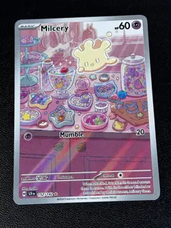 Pokemon TCG Milcery - 152/142 SV07: Stellar Crown Illustration Rare NM - Image 1