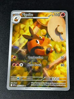 Pokemon TCG Pignite - 097/086 SV: White Flare Illustration Rare NM - Image 1