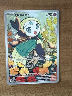 Pokemon Mega Evolution MELOETTA #26 Full Art Illustration Rare ULTRA RARE Mint - Image 1