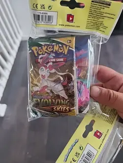 Evolving Skies Pokemon TCG Mini Portfolio with 1 Sealed Booster Pack - Image 2
