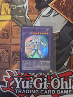 YUGIOH ELEMENTAL HERO TERRA FIRMA LCGX-EN075 SUPER 1ST ED NM - Image 1