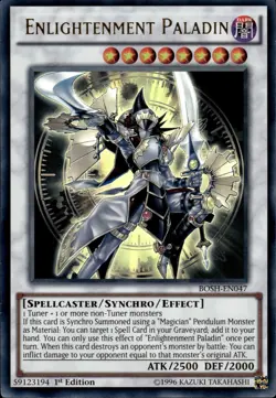 Enlightenment Paladin - Ultra Rare 1st Edition BOSH-EN047 - NM - YuGiOh - Image 1