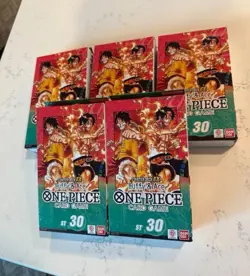 One Piece Card Game Starter Deck EX Luffy & Ace ST-30 4 Packs English lot of 5 - Image 1