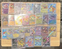POKEMON JOB LOT OF AR/SR/RR/RRR CARDS - All Sleeved and toploded. Pack Fresh. - Image 1