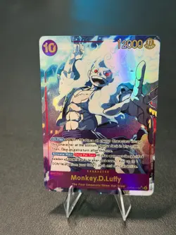 PROXY Monkey D. Luffy OP05-119 One Piece TCG SEC Alt Art Textured Collector Card - Image 1