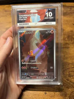 Pokemon Charmander TCG Card Scarlet & Violet 151 Series Japanese 168/165 Ace 10 - Image 1