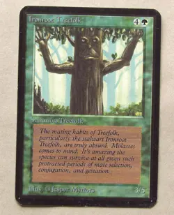 MTG IRONROOT TREEFOLK (X1) ALPHA NM Magic Card - Image 1