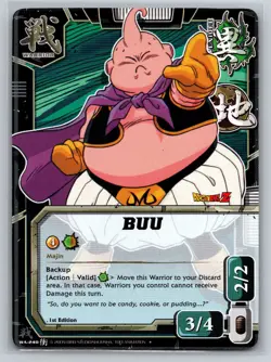Buu WA-240 C Dragon Ball Z Card Game 1st Edition Warrior Unique Majin Backup - Image 1
