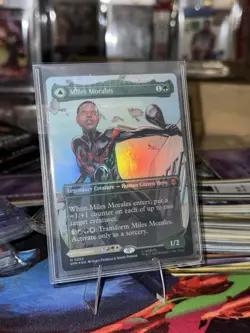 Magic The Gathering Spiderman - Miles Morales Ultimate Spiderman Borderless Foil - Image 2