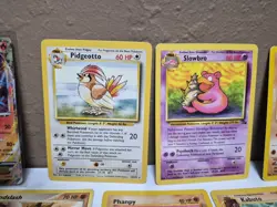 Pokemon Lot Of 20 VTG DAMAGED HP Pokemon Cards! Rares, E-Readers & More! - Image 3