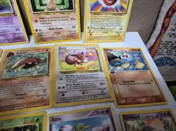 Pokemon Lot Of 20 VTG DAMAGED HP Pokemon Cards! Rares, E-Readers & More! - Image 5