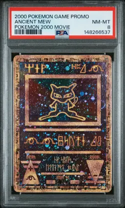 2000 Pokemon Movie Promos Ancient Mew PSA 8 148266537 - Image 1