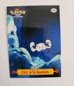 1999 Topps Pokemon TV Animation Edition TV Inserts #74 Geodude #TV6 - Image 1