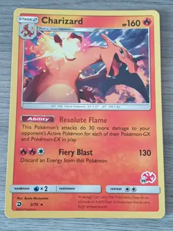 Charizard - 3/70 - Rare Dragon Majesty - Pokemon Card - HP 160 - Image 1