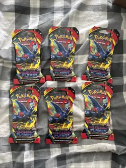 Pokemon TCG: ME Phantasmal Flames Sleeved Booster Packs X6 - Image 1