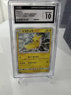 Pokemon PIKACHU 2019 JAPANESE DREAM LEAGUE CGC 10 Gem Mint Pop 110 - Image 4