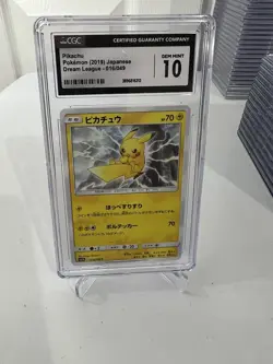 Pokemon PIKACHU 2019 JAPANESE DREAM LEAGUE CGC 10 Gem Mint Pop 110 - Image 5