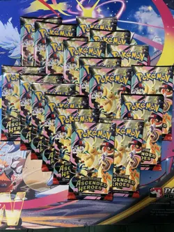Pokemon ✨Ascended Heroes ✨Booster Packs (LOT OF 18) Factory Sealed ENGLISH - Image 1