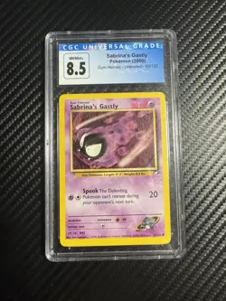2000 Gym Heroes Pokemon Sabrina's Gastly CGC 8.5 93/132 - Image 1