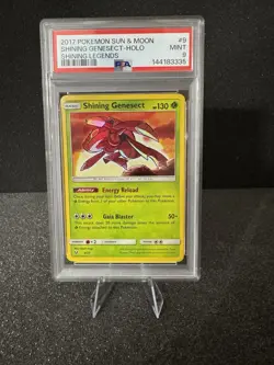 Pokemon TCG Shining Legends Shining Genesect 9/73 Shiny Holo Rare EN 2017 PSA 9 - Image 1