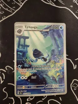 Pokemon Tirtouga 106/086 Illustration Rare Sv: Black Bolt Full Art NM/M+ - Image 2