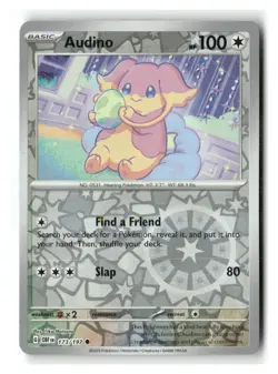 Audino 173/197 Common Obsidian Flames Pokemon Reverse Holo Near Mint - Image 1