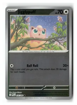 Jigglypuff 076/094 Common Phantasmal Flames Pokemon Reverse Holo Near Mint - Image 1